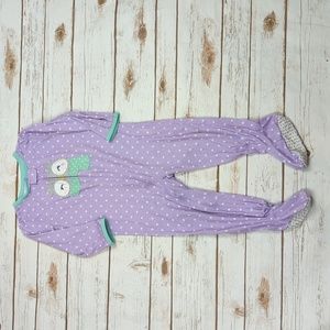 Carter's Lavender Polka Dot Owl Pajamas 2T